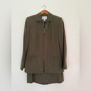 Valerie Stevens Olive Suit Set